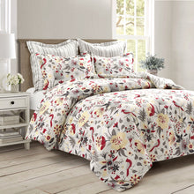 Load image into Gallery viewer, Blooming Garden Reversible 5 Piece Comforter Set
