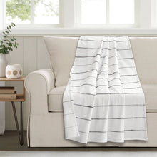 Carregar imagem no visualizador da galeria, Ombre Stripe Yarn Dyed Recycled Cotton Blend Throw
