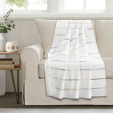 Carregar imagem no visualizador da galeria, Ombre Stripe Yarn Dyed Recycled Cotton Blend Throw
