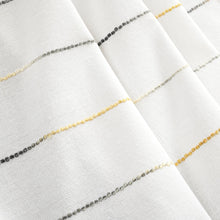 Cargar imagen en el visor de la galería, Ombre Stripe Yarn Dyed Recycled Cotton Blend Oversized Blanket/Coverlet
