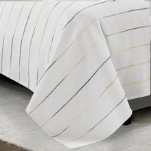 Carregar imagem no visualizador da galeria, Ombre Stripe Yarn Dyed Recycled Cotton Blend Oversized Blanket/Coverlet
