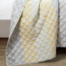 Load image into Gallery viewer, Medallion Ombre Reversible Quilt 3 Piece Set
