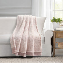 Load image into Gallery viewer, Sherpa Tassel Fringe Throw
