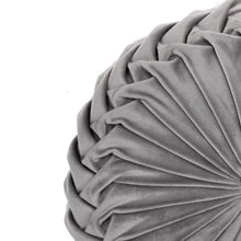 Cargar imagen en el visor de la galería, Round Pleated Soft Velvet Throw Pillow
