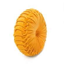 Cargar imagen en el visor de la galería, Round Pleated Soft Velvet Throw Pillow
