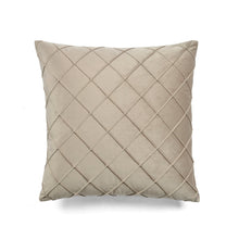 Load image into Gallery viewer, Velvet Diamond Pintuck Decorative Pillow Cover
