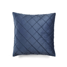 Load image into Gallery viewer, Velvet Diamond Pintuck Decorative Pillow Cover
