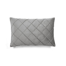 Load image into Gallery viewer, Velvet Diamond Pintuck Decorative Pillow Cover
