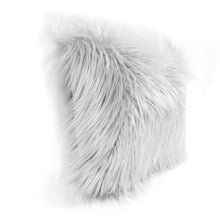 Cargar imagen en el visor de la galería, Mongolian Luca Soft Faux Fur Decorative Pillow Cover
