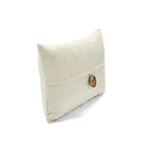 Load image into Gallery viewer, Linen Texture Woven Button Decorative Pillow Cover
