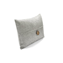 Load image into Gallery viewer, Linen Texture Woven Button Decorative Pillow Cover
