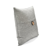 Load image into Gallery viewer, Linen Texture Woven Button Decorative Pillow Cover
