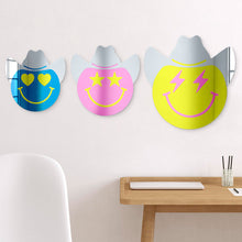 Load image into Gallery viewer, Happy Face with Cowboy Hat and Star Eyes
