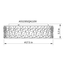 Cargar imagen en el visor de la galería, 18&quot; Modern LED Flush Mount Lighting
