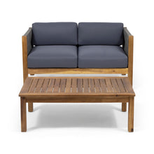 Carregar imagem no visualizador da galeria, LAUREL Outdoor 4 Seater Chat Set_LOVESEAT &amp; COFFEE TABLE &amp; CLUB CHAIR
