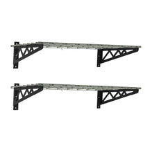 Load image into Gallery viewer, 18&quot; x 36&quot; Wall Shelves (Two Pack with Hooks)
