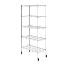 Load image into Gallery viewer, 18&quot; x 36&quot; x 72&quot; 5-Tier Wire Rack
