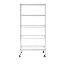 Load image into Gallery viewer, 18&quot; x 36&quot; x 72&quot; 5-Tier Wire Rack
