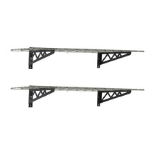 Carregar imagem no visualizador da galeria, 18&quot; x 48&quot; Wall Shelves (Two Pack with Hooks)
