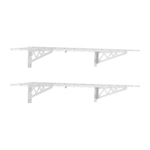 Carregar imagem no visualizador da galeria, 18&quot; x 48&quot; Wall Shelves (Two Pack with Hooks)
