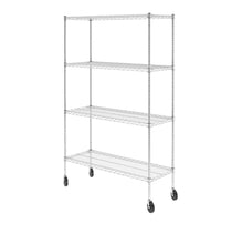 Load image into Gallery viewer, 18&quot; x 48&quot; x 72&quot; 4-Tier Wire Rack
