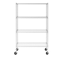 Load image into Gallery viewer, 18&quot; x 48&quot; x 72&quot; 4-Tier Wire Rack
