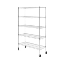 Load image into Gallery viewer, 18&quot; x 48&quot; x 72&quot; 5-Tier Wire Rack
