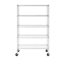 Load image into Gallery viewer, 18&quot; x 48&quot; x 72&quot; 5-Tier Wire Rack
