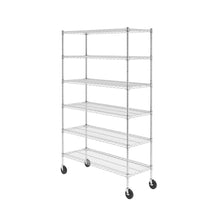 Load image into Gallery viewer, 18&quot; x 48&quot; x 72&quot; 6-Tier Wire Rack
