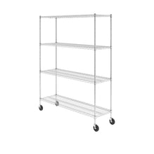 Load image into Gallery viewer, 18&quot; x 60&quot; x 72&quot; 4-Tier Wire Rack
