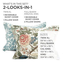 Carregar imagem no visualizador da galeria, Sydney Reversible Cotton Duvet Cover Set
