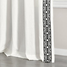 Load image into Gallery viewer, Luxury Modern Square Embroidery Border Window Curtain Panel
