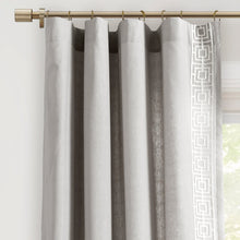 Load image into Gallery viewer, Luxury Modern Square Embroidery Border Window Curtain Panel
