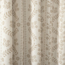 Load image into Gallery viewer, Doreen Delicate Floral Window Curtain Panel Set
