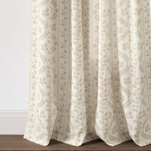 Load image into Gallery viewer, Doreen Delicate Floral Window Curtain Panel Set
