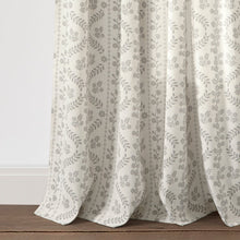 Carregar imagem no visualizador da galeria, Doreen Delicate Floral Window Curtain Panel Set
