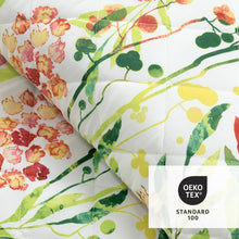 Load image into Gallery viewer, Leilani Watercolor Scallop Edged Floral 3 Piece Quilt Set
