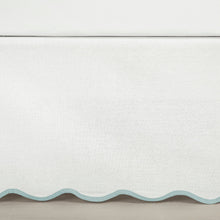 Cargar imagen en el visor de la galería, Coastal Chic Scalloped Edge Bed Skirt
