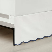 Load image into Gallery viewer, Coastal Chic Scalloped Edge Bed Skirt
