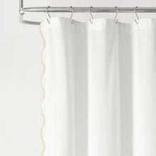 Carregar imagem no visualizador da galeria, Coastal Chic Scalloped Edge Shower Curtain
