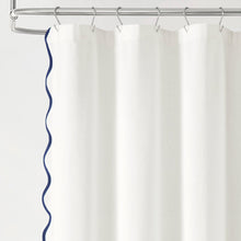 Cargar imagen en el visor de la galería, Coastal Chic Scalloped Edge Shower Curtain
