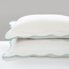 Cargar imagen en el visor de la galería, Coastal Chic Scalloped Edge 3 Piece Comforter Set
