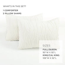 Cargar imagen en el visor de la galería, Jacquard Wave 3 Piece Comforter Set
