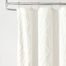 Load image into Gallery viewer, Jacquard Wave Shower Curtain
