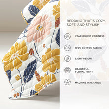 Carregar imagem no visualizador da galeria, Lucia Abstract Floral Cotton Quilt Set
