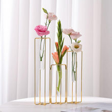 Load image into Gallery viewer, Metal Tube Flower Vase
