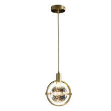 Carregar imagem no visualizador da galeria, Modern Ring Crystal LED Pendant Light
