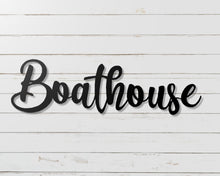 Carregar imagem no visualizador da galeria, Boathouse Metal Word Sign
