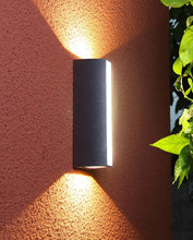 Carregar imagem no visualizador da galeria, MIRODEMI® Modern Black Outdoor Waterproof Aluminum LED Wall Lamps For Porch, Garden
