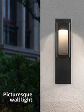 Carregar imagem no visualizador da galeria, MIRODEMI® Black/Bronze Outdoor Waterproof LED Aluminum Wall Light With Motion Sensor | S2024S
